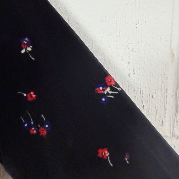 Liz Claiborne Velvet Top Black Floral Stretch Relaxed Party Office Dressy XXL - Picture 6 of 12